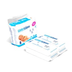 WaterWipes Unscented Baby Wipes, Sensitive and Newborn Skin, 4 Packs (240 Wipes) 60 Count (Pack of 4) Baby Wipes Only