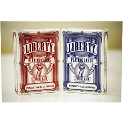 Playingcards.net Liberty Pinochle Jumbo Playing Cards Set of 4 Decks