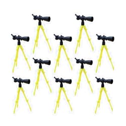 NUOBESTY 12Pcs Miniature Telescopes with Tripod Dollhouse Mini Telescope Model Toys Mini Pocket Binoculars Early Educational Toys for Dollhouse Miniature Landscape Photo Props Decor (Random Color)