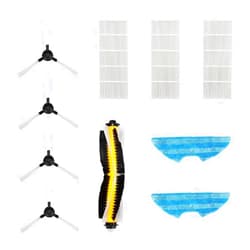 LLUOJIA Accessories Compatible for Bagotte. BL509,Vacuum Cleaner Part Set,Main Brush,Side Brush Filter,Mop Cloth,Household Cleaning Accessories