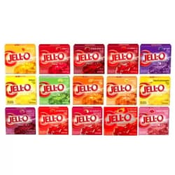 Jell-O Gelatin Sampler (Pack of 15 Different Flavors 3oz Box)