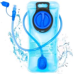 CasaCulina 2L Hydration Bladder, Water Bladder for Hiking Backpack, Leak Proof Water Reservoir Storage Bag, BPA-Free Hydration Pack Replacement for Cycling, Hiking, Camping, Hunting, Running, Blue