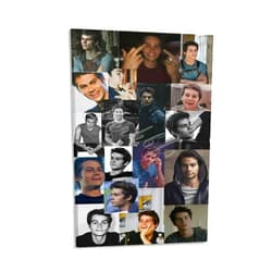 Generic Male Star Actor Poster Dylan Obrien Collage Art Poster (4) Canvas Painting Wall Art Poster for Bedroom Living Room Decor 12x18inch(30x45cm) Frame-style