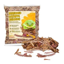 SunGrow Shredded Catappa Leaf Litter for Frogs, Increases Humidity, Ideal Hunting Ground for Fierce Frogs, Makes Terrarium Feel Like Home, Easy Maintenance, A Must for Dart Tadpoles, 1.8 oz
