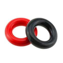 ZZHXSM Golf Weighted Swing Ring 2PCS Black and Red Golf Club Warm Up Weight Swing Donut for Men Women Golfer Practice, Golf Club Swing Trainer Ring,Weight Ring Diver