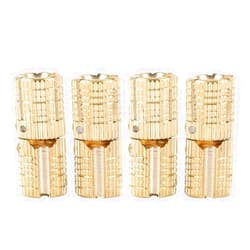 FTVOGUE 4Pcs/Pack Hidden Furniture Hinge Brass Concealed Barrel Wooden Box 8mm 180° Opening Angle for DIY Jewelry Box Hand Craft