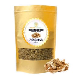 Cure wid Pure Organic Marshmallow Root Herb 4 Oz – Cut & Sifted Marshmallow Root Tea in Eco-Friendly Resealable Bag Versatile Choice for Herbal Tea, Marshmallow Root Powder, Tinctures & More