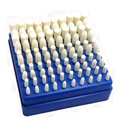 Oudtinx 100pcs Multifunctional Wool Felt Mandrel Mounted Grinding Polishing Accessories Attachment Set - Comepatible with Dremel-1/8 Inch Shank