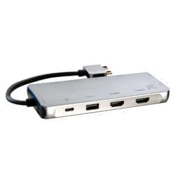 SMK-Link USB-C Dual 4K Multi-Stream Mini Docking Station - for Notebook/Camera/Scanner/Tablet/Monitor/Projector/TV - 100 W - USB Type C - 2 x USB 2.0-2 x USB 3.0 - Network (RJ-45) - HDMI - VGA - Th