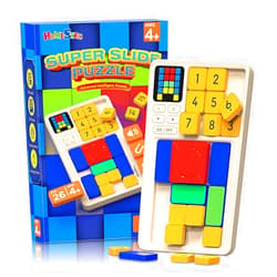HOMESTEC Super Slide Puzzle, Hand Held Travel Games for Kids, Brain Teaser Toys Road Trip Activities for Boys Girls Adults, Birthday Easter Basket Stuffers