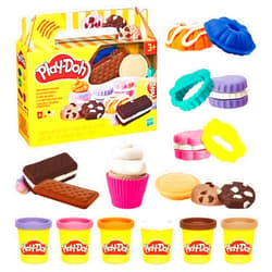 Play-Doh Little Bakery Playset, Play Kitchen Toys, Sweet Treat Set, Arts & Crafts for Kids 3+ Years