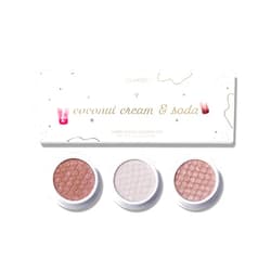 ColourPop Coconut Cream & Soda Super Shock Eye Shadow Trio - High-Pigment, Crème-Powder Pinky Nude Eye Makeup - Glitter Eyeshadow Set with Zero Fallout and Unique Bouncy Texture (3 Count)