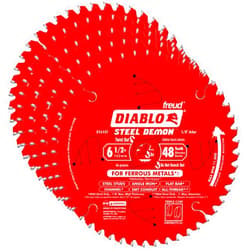 Freud D0648F Diablo 6-1/2-inch 48T Demon Ferrous Circular Saw Blades, 5-Pack