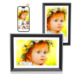 YAXTIFIU WiFi Digital Picture Frame 10 Inch Smart Digital Photo Frame Electronic with IPS Touch Screen, 16GB Storage, Auto-Rotate, Slideshow, Easy Setup to Share Photos or Videos via Free App