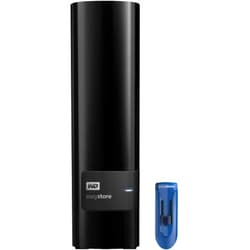 IoSafe WD Western Digital SH2000GB5YR Easystore 10TB External USB 3.0 Hard Drive Bundle with 32GB Easystore USB Flash Drive, Black