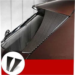 HOTRIMWORLD Carbon Fiber Rear Window Pillar Trim Cover 2pcs for Mercedes-Benz GLA Class X156 2013-2018
