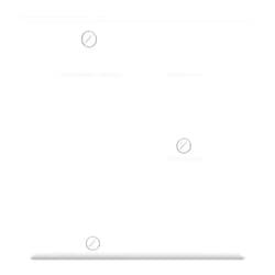 ELEGRP 2-Gang 1-Decorator/GFCI Device 1-Duplex Receptacle Outlet Combination Wall Plates, Standard Size Unbreakable Thermoplastic Faceplate Cover, UL Listed (1 Pack, Glossy White)