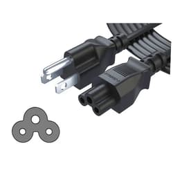 PWR+ Fast Charging Long 12Ft Power Cord for Segway Ninebot MAX G2 G30P P65 P100S Electric Kick Scooter Charger Adapter Cable Replacement 3 Prong Mickey Mouse IEC320 C5 to NEMA 5-15P (UL Safety Certified)