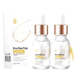 IONSGAKO 2PCS Crema De Arroz para La Piel De Cara Y Cerrar Los Poros Quitar Manchas White Rice Serum for Face Moisturizing Suero Crema Para Las Manchas En De La Cara