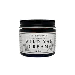 Faith and Grace Organics Organic Enriched Wild Yam Cream, All Natural Made in the USA