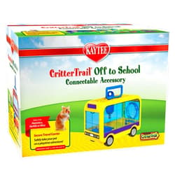 Kaytee CritterTrail Off To School Travel Carrier for Pet Hamsters, Gerbils, or Mice