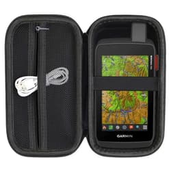 Elonbo Carrying Case for Garmin Montana 700i / 700 / 750i Handheld GPS, Handheld Satellite Communicator Travel Holder, Extra Mesh Pocket Fits USB Cable, Black.