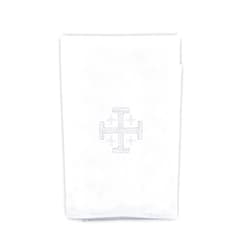 Trinity Church Supply Jerusalem Cross Purificator Christian Embroidered Catholic Church Communion Supplies, 18 Inch x 12 Inch, Pack of 4