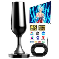 DTB TECH Antenna for Smart TV,Digital Antenna for Smart TV Indoor, TV Antenna for Local Channels, Long Range Reception HD Antenna for Easy Installation - Support All TV with 4K 1080p