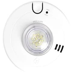 First Alert BRK 7020BSL Hardwired Hearing Impaired Smoke Detector with LED Strobe Light , white