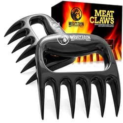 Mountain Grillers Meat Claws - Pulled Pork Claws and Meat Shredder - Grilling Claws BBQ Tools for Meat Shredding - Meat Pulling Claws for Barbecue, Smoker, and Grill Bear Claws - Pack of 2, Black
