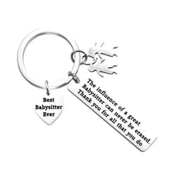 TGBJE Babysitter Gift Thank You for All That You Do Keychain Best Babysitter Ever Gift Appreciation Gift Nanny Gift