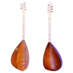 SALA MÜZIK ALETLERI TURKISH QUALITY SHORT NECK WALNUT BAGLAMA SAZ ASK-111