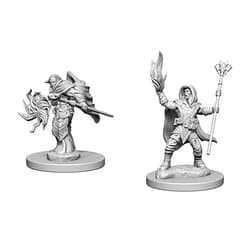 Dungeons & Dragons D&D Nolzur's Marvelous Miniatures: Elf Male Wizard - 2 Unpainted Miniatures