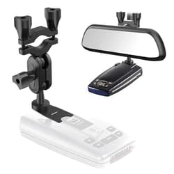 SDSACZMU Car Rear View Mirror Radar Detector Mount,for Escort Passport, Beltronics Vector and Rocky Mountain Phantom-T Radar Detector Rearview Mirror Stem Mount