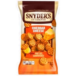Ramina Snyders of Hanover Pretzel Sandwiches, Cheddar Cheese, 8 Oz