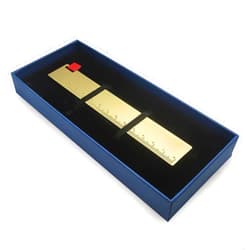 CYCOOPE Brass Ruler Bookmark Gold Metal Copper Bookmark for Book Lovers Journal Men Women Present(5.9 Inch)
