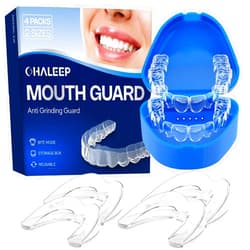 OHALEEP Anti Grinding Mouth Guard for Clenching Teeth at Night, Teeth Grinding Mouthguards for Sleeping, Mouth Guard for Grinding Teeth at Night, Night Guards for Teeth Grinding for Adults