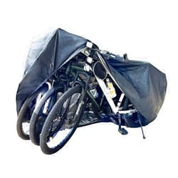 MENKOW Bike Covers for 2 or 3 Bikes, [2024 Upgraded] 2XL Large Outdoor Waterproof Bicycle Covers with Lock Hole for Mountain Road Electric Bicycle Bikes
