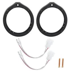 RED WOLF Front Rear Door Speaker Adapter + Wiring Harness for 2008-2013 Honda Civic Accord CRV, Acura 2005-2019 Aftermarket 6.5