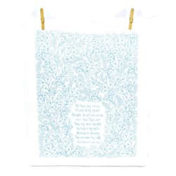 Generic Be Thou My Vision Hymn Tea Towel – Christian Kitchen Towel | Cotton-Made Teal Floral Scripture Dish Towels | Faith-Based Home Decor Gift for Women | Inspirational Kitchen Linen – 20x24 Inches