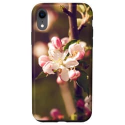 SasEz! Desyn iPhone XR Apple Blossom Flower Case