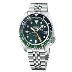 Seiko SSK035K1 5 Sports Automatic GMT Watch, silver, Sporty