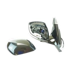 RVtiooy Exterior Power Mirror Heated w/Signal Black Smooth Side 3-Mounting Hole Quantity Paint To Match Manual Clear Curved Electric 128-54147R MRA06685 963734GA0H 963014HB0A, Free Return and Exchange