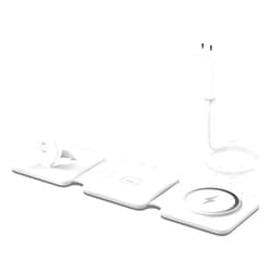 Iseyyox Charging Station for Apple Multiple Devices - 3 in 1 Foldable Magnetic Wireless Charger Dock - Travel Charging Pad for iPhone 16 15 14 13 12 Pro Max Plus Watch & Airpods