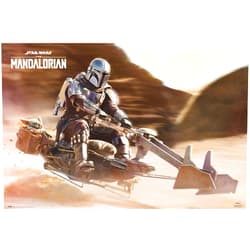 POSTER STOP ONLINE Star Wars: The Mandalorian - TV Show Poster (Mando On Speeder) (Size: 36