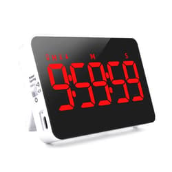 PERSUPER Digital Timer Kitchen Timer Count Down Up Rechargeable Kitchen Gadgets Vibration Mode Adjustable Volume and Brightness LED Display Time Management for Cook, Desk, Kids Adults Study Teaching