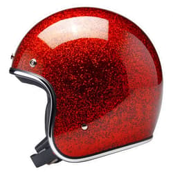 Biltwell Bonanza Rootbeer Metalflake Motorcycle Helmet DOT Approved