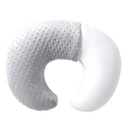 QUENESS BABY Baby Nursing Pillow and Body Positioner with Premium Slipcover for Breastfeeding for Baby Boys and Girls, Feeding Pillow with Breathable Comfortable Pillowcase (Gray)