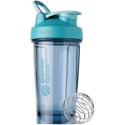 BlenderBottle Shaker Bottle Pro Series Perfect for Protein Shakes and Pre Workout, 24-Ounce, Cerulean Blue
