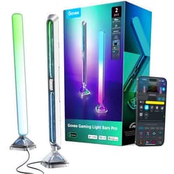 Govee Gaming Light Bars Pro, Upgraded 16-Inch Smart Triple-Sided RGBIC Illumination Wi-Fi LED Game Lights, Music Sync & 60+ Scene Modes, Works with Alexa & Google Home, Gaming Room Decor